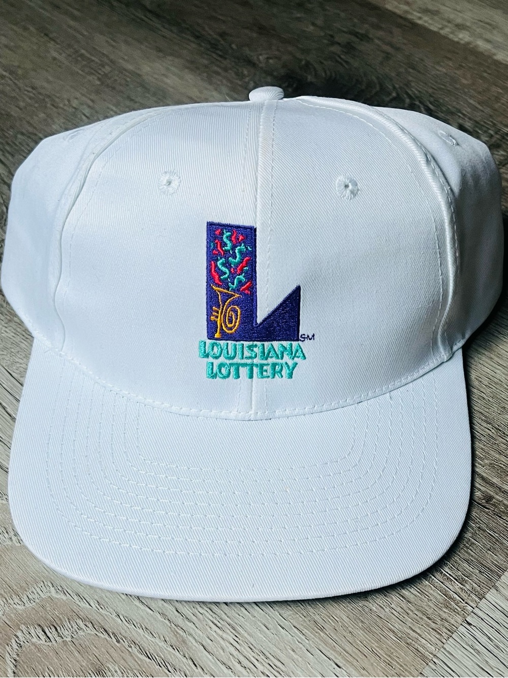 Rare Vintage LA Lottery New Orleans Embroidered Strapback Hat